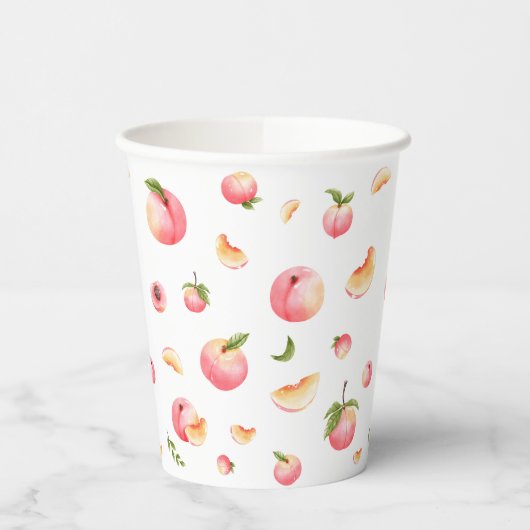 ピーチ誕生日 紙コップ (左)