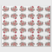 ピーチ読コールフローラガーデンパターン ラッピングペーパー (フラット)