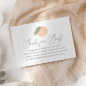 ピーチ赤ちゃんシャワーベビー エンクロージャーカード