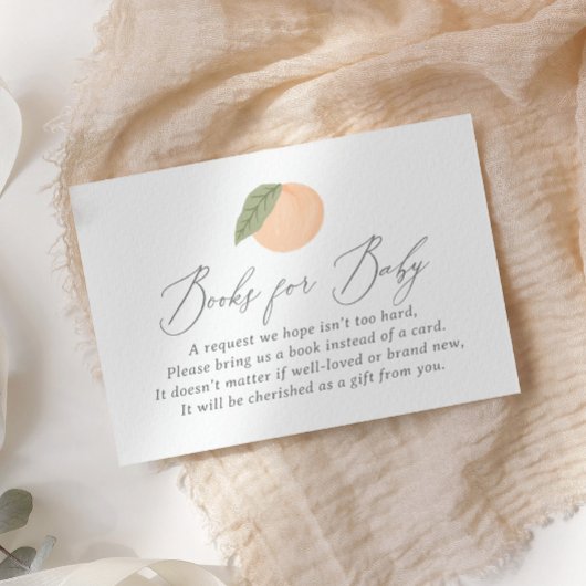 ピーチ赤ちゃんシャワーベビー エンクロージャーカード