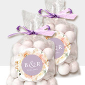 ピーチ赤面とラベ結婚ンダーの封筒/お願い ラウンドシール