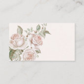 ピーチ赤面バラ結婚ズ エンクロージャーカード (裏面)