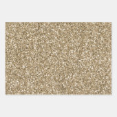 ピーチ赤面ピンクグリッター金ゴールドレオパードプリント        ラッピングペーパーシート (正面2)