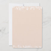 ピーチ赤面ホワイト《写真》ぼけ味結婚ズ 招待状 (裏面)