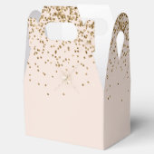 ピーチ赤面金ゴールドグラムグリッター フェイバーボックス (オープン)