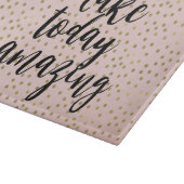 ピーチ赤面金ゴールド感動的アメージング カッティングボード (角)