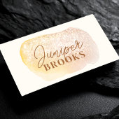 ピーチ金ゴールドソーシャルメディアQRコードグリッター 名刺