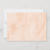 ピーチ金ゴールドフローラ誕生日ありがとう サンキューカード (裏面)