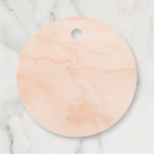 ピーチ金ゴールドフローラ誕生日サンキュー フェイバータグ (裏面)