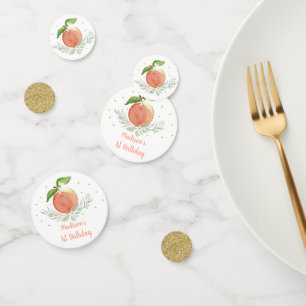 ピーチ金ゴールドフローラ誕生日 コンフェッティ