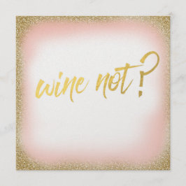 ピーチ金ゴールドワインノー招待状パール 招待状