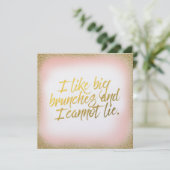 ピーチ金ゴールドIライプビッグブルンチズ招待状パール 招待状 (スタンド正面)