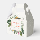 ピーチ鮮やか赤面ボホトロピカルフローラ結婚ズ フェイバーボックス (裏面サイド)