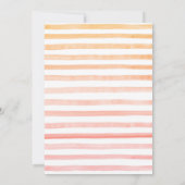 ピーチ1st誕生日招待状 招待状 (裏面)