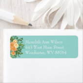 ピーチ&アクアピーニー&バラフローラ住所 シール (インサイチュ)