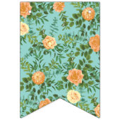 ピーチ&アクアピーニー&バラフローラ結婚ズ バンティングフラッグ (第1の旗)