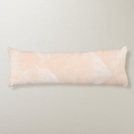 ピーチ/アプリコットミニマル幾何学的インクテクスチャ ボディピロー