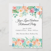 ピーチ·アンド·グリーン·フローラ退職プログラム 招待状 (正面)