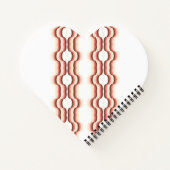 ピーチ ウェーブ シンメトリー ノートブック (裏面)