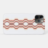 ピーチ ウェーブ シンメトリー Case-Mate iPhoneケース (裏面(横))