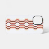 ピーチ ウェーブ シンメトリー iPhoneケース (裏面横)