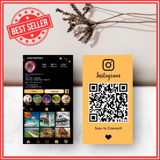 ピーチ エステティック 不動産エージェント Instagram QR 名刺