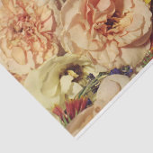 ピーチ&オレンジフローラ背景 薄葉紙 (詳細)