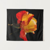 ピーチ オレンジ ローズ タペストリー (正面(横))