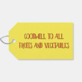 ピーチ・オン・アース・おもしろいクリスマス ギフトタグ (裏面横)