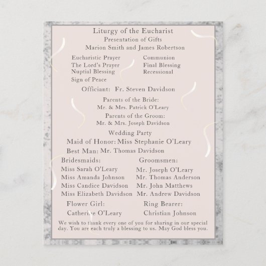 ピーチ&グレイ大理石ナンパティアルマスプログラム (裏面)