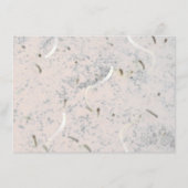 ピーチ&グレイ大理石モノグラメドリハーサルディナー エンクロージャーカード (裏面)