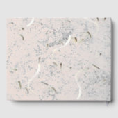 ピーチ&グレイ大理石モノグラーム ゲストブック (裏面)