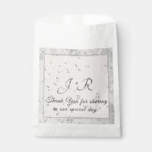 ピーチ&グレイ大理石モノグラーム フェイバーバッグ (正面)