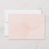 ピーチ&グレイ結婚ロマンエレガントツ繊細 出欠カード (裏面)