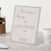 ピーチ&グレイ結婚大理石 台座サイン (インサイチュ)