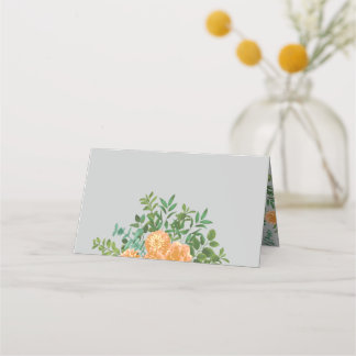 ピーチ&グレーピーニー&バラフローラ結婚ズ プレイスカード