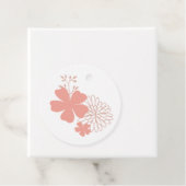 ピーチ＆ゴールド フローラル フェイバータグ (インサイチュ)