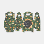 ピーチ&チャコールグレーピーニー&バラフローラ結婚ズ フェイバーボックス (折り畳みなし)