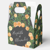 ピーチ&チャコールグレーピーニー&バラフローラ結婚ズ フェイバーボックス (オープン)