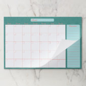 ピーチ＆ティール カレンダー 大型 ティアアウェイ ペーパー パッド (折り畳み)