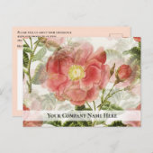 ピーチ・バラズ・ビジネス・アンケート・フィードバックはがき ポストカード (正面/裏面)