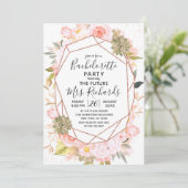 ピーチ&バラ金ゴールドバチェロレッテ招待状 招待状 (スタンド正面)