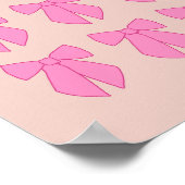 ピーチ＆ピンクのボウ コケッタ ポスター (角)