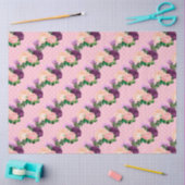 ピーチ・ピンク・ラベンダーシリーズデザイン8 薄葉紙 (クラフト)