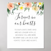 ピーチ フローラル フォーエバー イン アワーズ ハーツ 追悼記念 ポスター (正面)