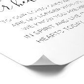 ピーチ フローラル フォーエバー イン アワ ハーツ 追悼記念 ポスター (角)