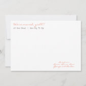 ピーチ&ブラウンホームスウィートニューホーム – テキサス州 案内状 (裏面)