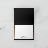 ピーチ&ブラックピーニーバラ結婚ズサンキューユア サンキューカード (内部)