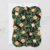 ピーチ&ブラックピーニー&バラフローラ結婚ズ 招待状 (裏面)