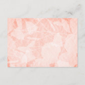 ピーチ、ブルゴーニュ、ティール（緑がかった色）グリーンバラRSVPアドバイスカード アドバイスカード (裏面)